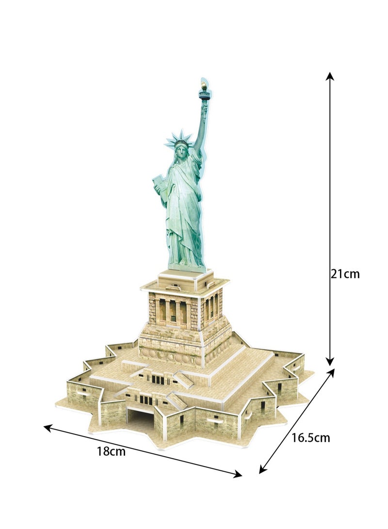 لعبة لغز الهندسة المعمارية العالمية الشهيرة تمثال الحرية للأطفال - Image 3